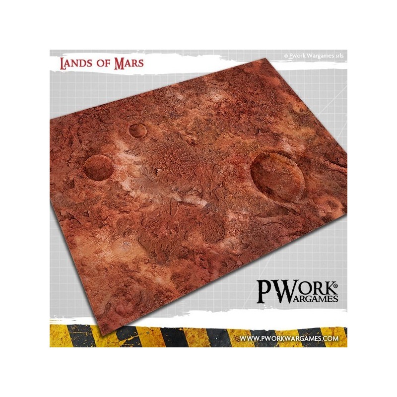 Tapis de jeu néoprène Lands of Mars 90x90cm - GM01600N3X3