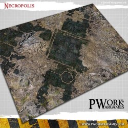 Tapis de jeu néoprène NECROPOLIS 44x60" - GM01800N44x60