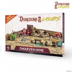 DNL0035 Dungeon & Lasers - Décors - DWARVEN MINE PROPS