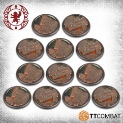 Carnevale - 40mm Sunken Wood Bases - TTCGR-ACC-022