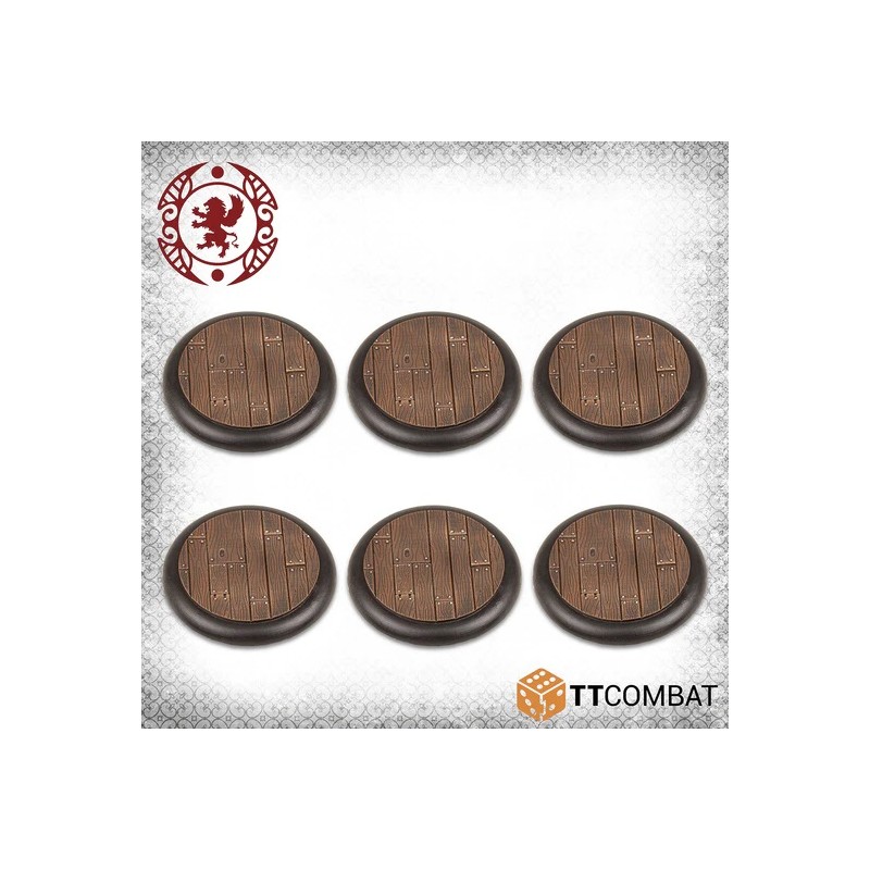 Carnevale - 50mm Wooden Plank Bases - TTCGR-ACC-033