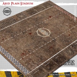 Tapis de jeu Blood Bowl néoprène - Arid Plain Stadium - BB00100N