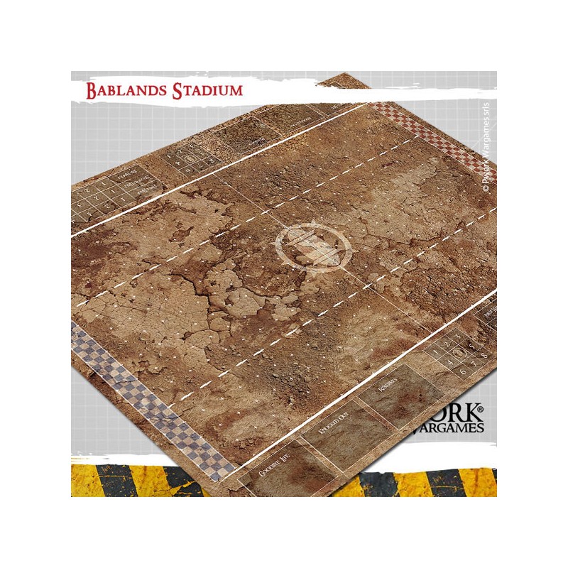 Tapis de jeu Blood Bowl néoprène - War Sands Stadium - BB01200N