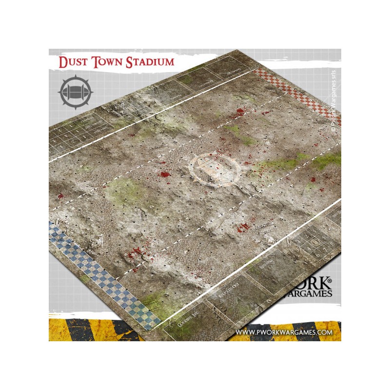 Tapis de jeu Blood Bowl néoprène - Dust Town Stadium - BB00700N