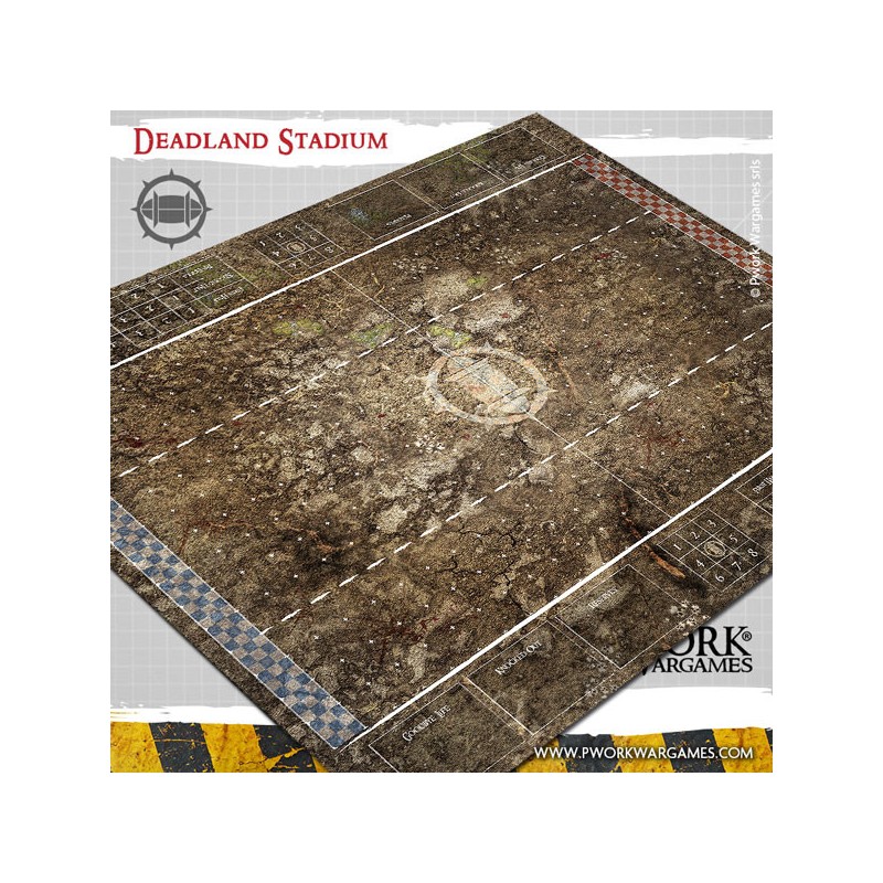 Tapis de jeu Blood Bowl néoprène - Deadland Stadium - BB00600N