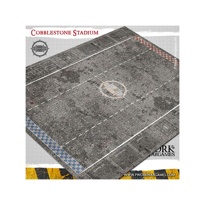 Tapis de jeu Blood Bowl néoprène - Cobblestone Stadium - BB00300N