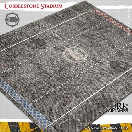 Tapis de jeu Blood Bowl néoprène - Cobblestone Stadium - BB00300N