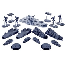 DYSTOPIAN WARS - UNION STARTER SET - FACTION BATTLEFLEET