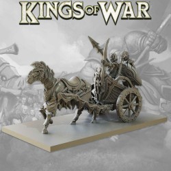 KINGS OF WAR - EMPIRE DE POUSSIÈRE - RÉGIMENT DE REVENANTS SUR CHAR - MGKWT305 - Mantic games