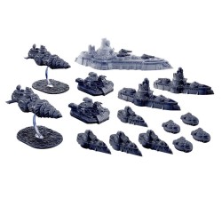 DYSTOPIAN WARS - COMMONWEALTH STARTER SET - FACTION BATTLEFLEET