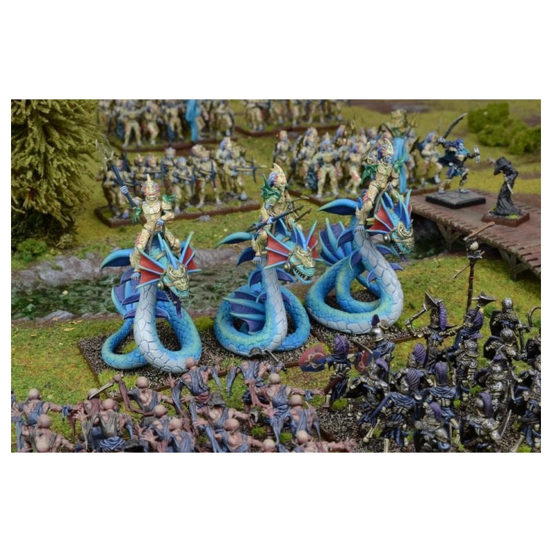 KINGS OF WAR - FORCES DE LA NATURE - RÉGIMENT DE NAÏADES CHEVAUCHEURS DE WYRMS - MGKWN402 - MANTIC GAMES