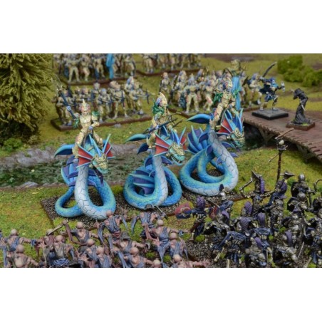 KINGS OF WAR - FORCES DE LA NATURE - RÉGIMENT DE NAÏADES CHEVAUCHEURS DE WYRMS - MGKWN402 - MANTIC GAMES