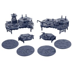 DYSTOPIAN WARS - STURGINIUM PLATFORMS & OBJECTIVES SET