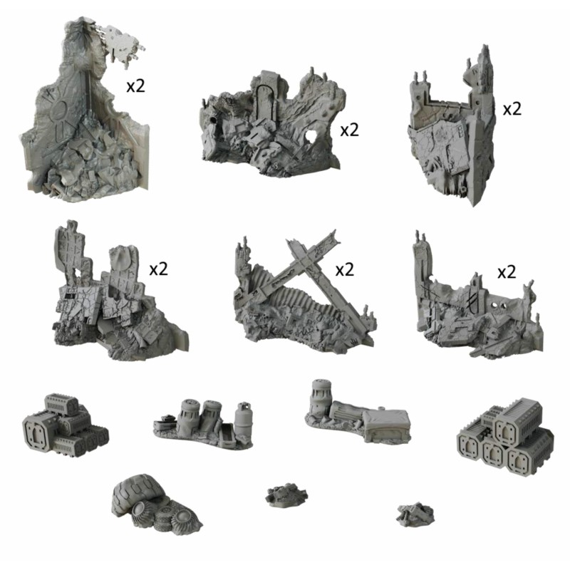 TERRAIN CRATE - DEADZONE RUINS - MGTC227