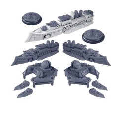 Dystopian Wars - Ganges Battlefleet Set