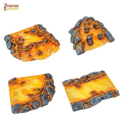 DUNGEONS & LASERS - DÉCORS - Modular Lava