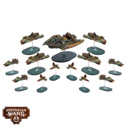 Dystopian Wars -  Crimson League  Battlefleet set