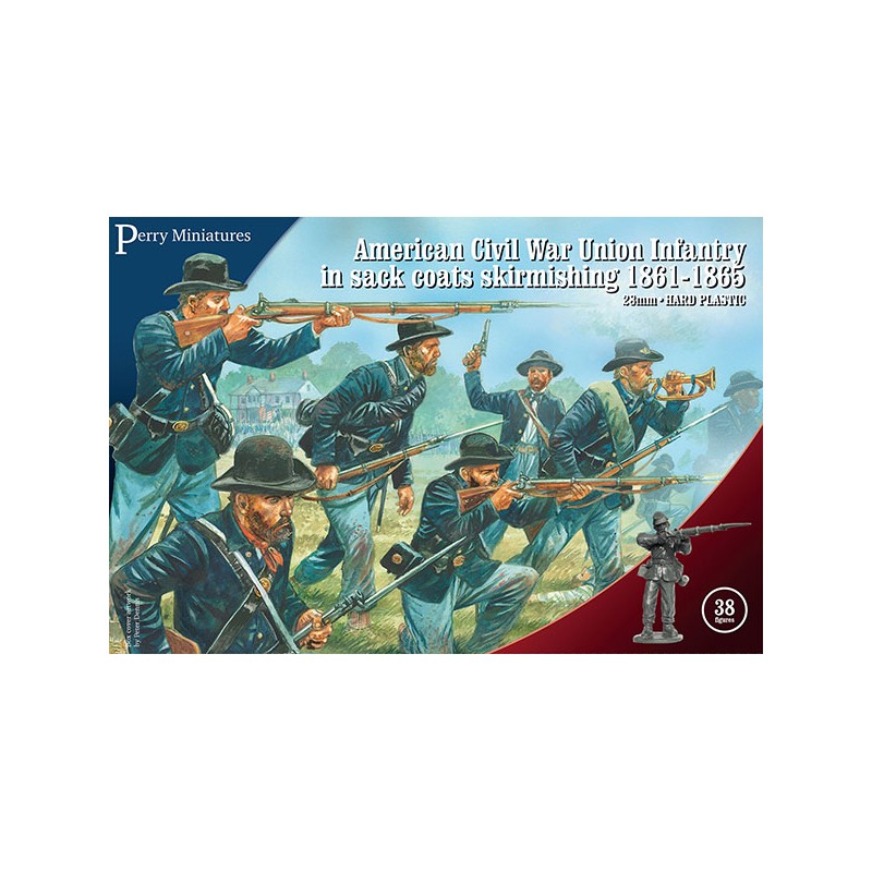 PEMACW120_Perry Miniatures - American Civil War Union Infantry in sack coats Skirmishing 1861-65