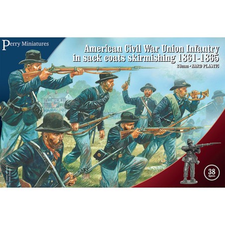 PEMACW120_Perry Miniatures - American Civil War Union Infantry in sack coats Skirmishing 1861-65