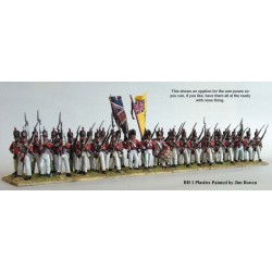 Perry Miniatures - Plastic Napoleonic British Line Infantry box set ( 36 Line Infantry, 4 Riflemen)