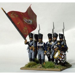 Perry Miniatures - Plastic Prussian Napoleonic Line Infantry and Volunteer Jagers (46 figurines)