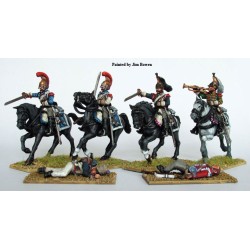 Perry Miniatures - Plastic French Napoleonic Heavy Cavalry (Cuirassiers/Carabiniers, 14 figurines)