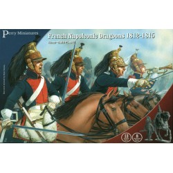 PEM-FN130_Perry Miniatures - Plastic French Napoleonic Line Dragoons (13 mounted, 8 dismounted)_