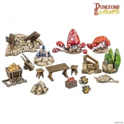 DNL0035 Dungeon & Lasers - Décors - DWARVEN MINE PROPS