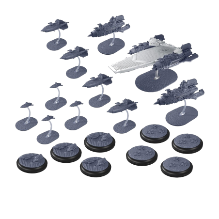 Dystopian Wars - Zamiec Battlefleet Set DWA270014