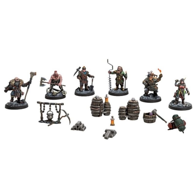 Dungeons & Lasers - Figurines - Dwarven Miners DNL0112