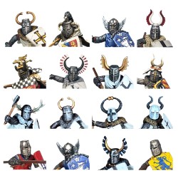 Victrix Miniatures - Medieval & Fantasy Heads, Cloaks & Shields VXE002