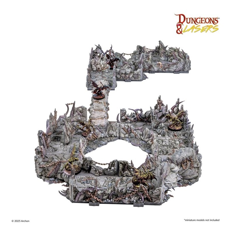 Dungeons & Lasers - Décors -  Demonic Caves Prépeint DNL0115