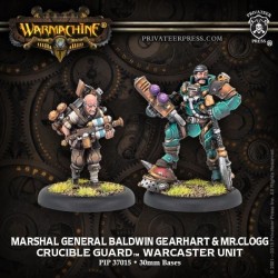 Warmachine - Crucible Guard - Marshal General Baldwin Gearheart & Mr. Clogg PIP37015