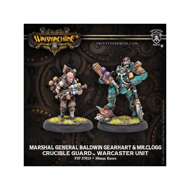 Warmachine - Crucible Guard - Marshal General Baldwin Gearheart & Mr. Clogg PIP37015
