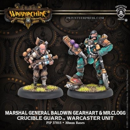 Warmachine - Crucible Guard - Marshal General Baldwin Gearheart & Mr. Clogg PIP37015