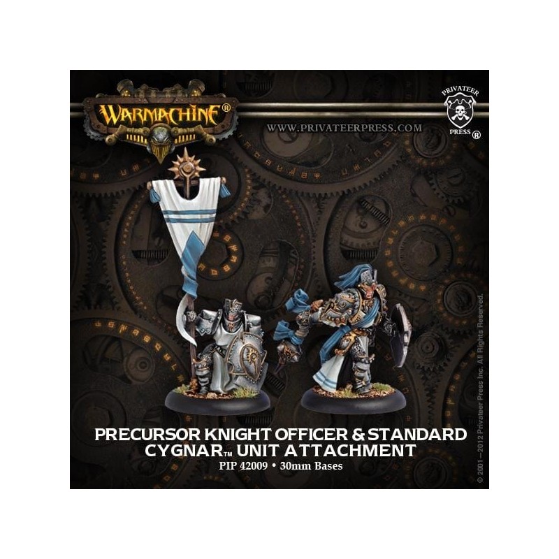 Warmachine - Cygnar - Precursor Knights Officer & Standard PIP42009
