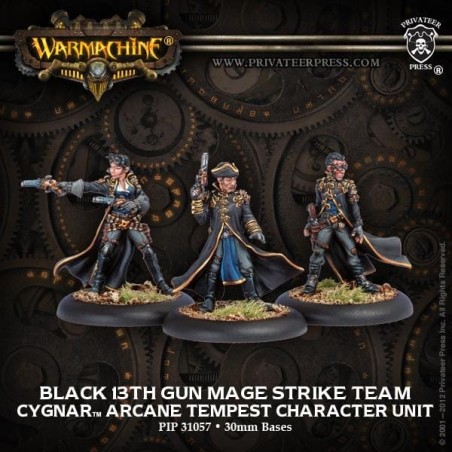 Warmachine - Cygnar - Black 13th Gun Mage Strike Team PIP31057