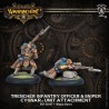 Warmachine - Cygnar - Trencher Infantry Officer & Sniper PIP31047