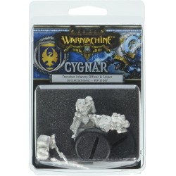 Warmachine - Cygnar - Trencher Infantry Officer & Sniper