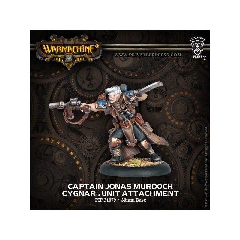 Warmachine - Cygnar - Captain Jonas Murdoch PIP31079