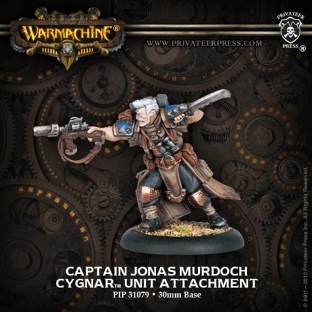 Warmachine - Cygnar - Captain Jonas Murdoch PIP31079