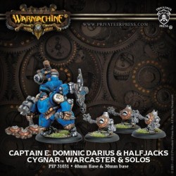 Warmachine - Cygnar - Captain E. Dominic Darius & Halfjacks PIP31031