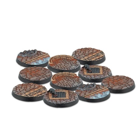WW20005-0048 Warcrow - 30mm Feudom Scenery Bases, Alpha Series