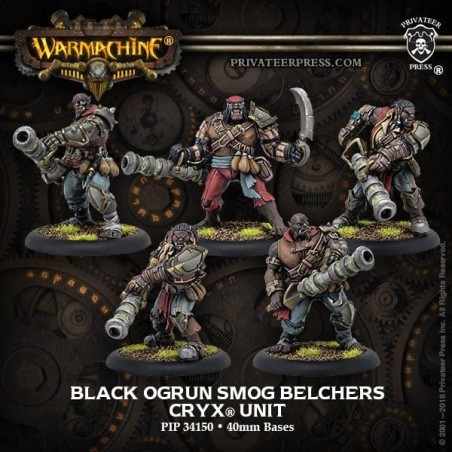Warmachine - Cryx - Black Ogrun Smog Belchers PIP34150