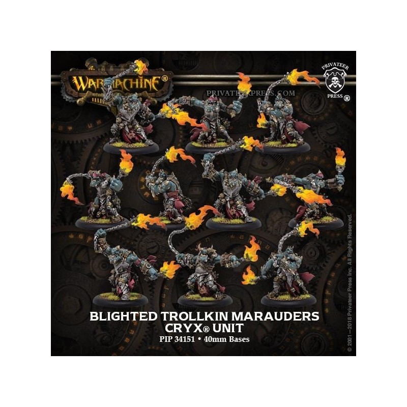 Warmachine - Cryx - Blighted Trollkin Marauders PIP34151