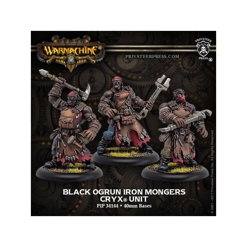 Warmachine - Cryx - Black Ogrun Iron Mongers PIP34144