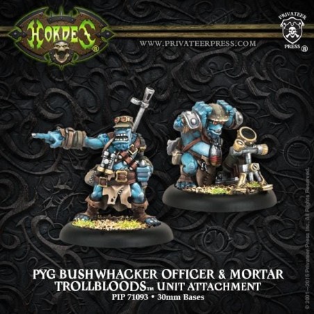Hordes - Trollbloods - Pyg Bushwhacker Officer & Mortar PIP71093