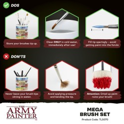 Army Painter - Pinceaux - Mega Brush Set