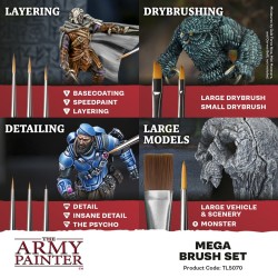Army Painter - Pinceaux - Mega Brush Set