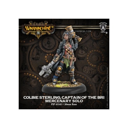 PIP41145_Warmachine -Mercenary - Colbie Sterling, Captain of the BRI